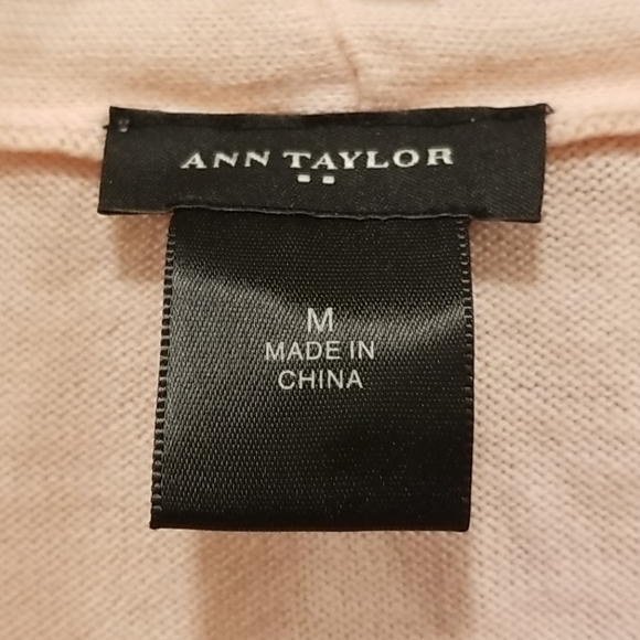 💕ANN TAYLOR💕 Pink Long Sleeve Open Cardigan - Picture 4 of 5